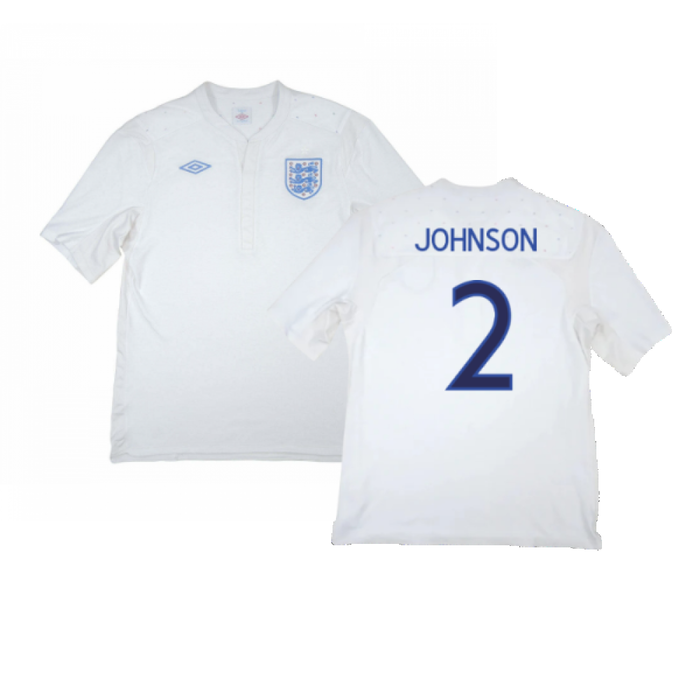 England 2009-10 Home Shirt (Excellent) (Johnson 2)