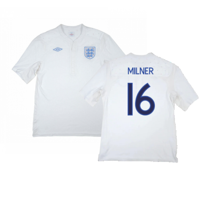 England 2009-10 Home Shirt (Good) (Milner 16)