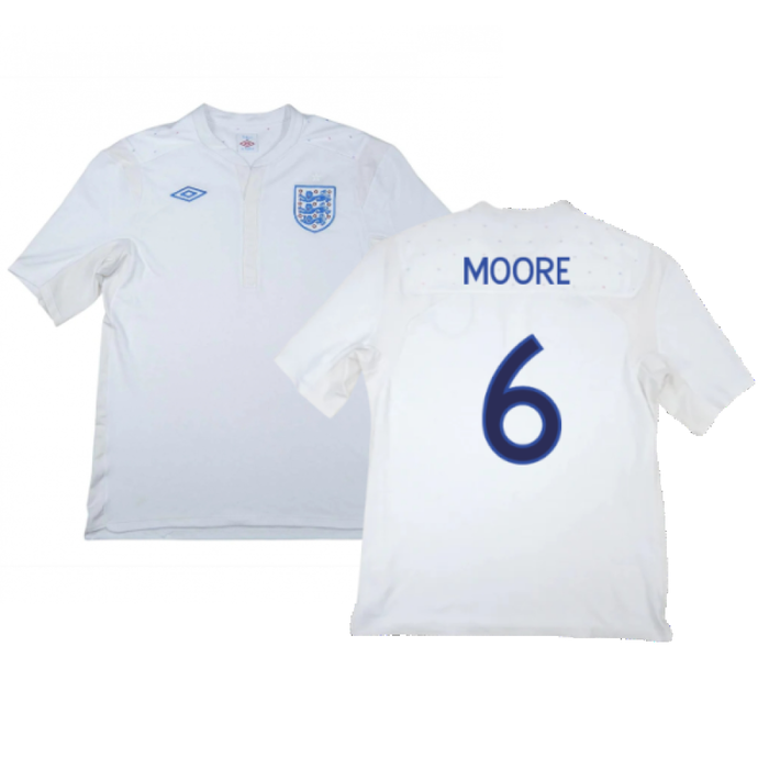 England 2011-12 Home Shirt (XL) (Good) (Moore 6)