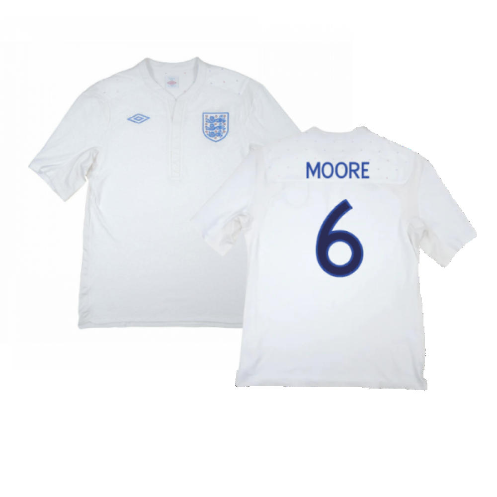 England 2009-10 Home Shirt (3XL) (Good) (Moore 6)_0