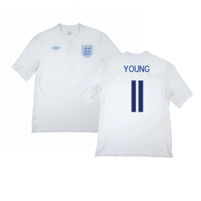 England 2009-10 Home Shirt (XXL) (Fair) (Young 11)