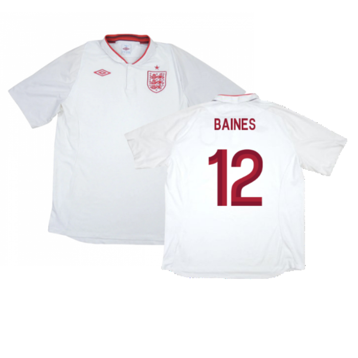 England 2012-13 Home Shirt (Very Good) (Baines 12)