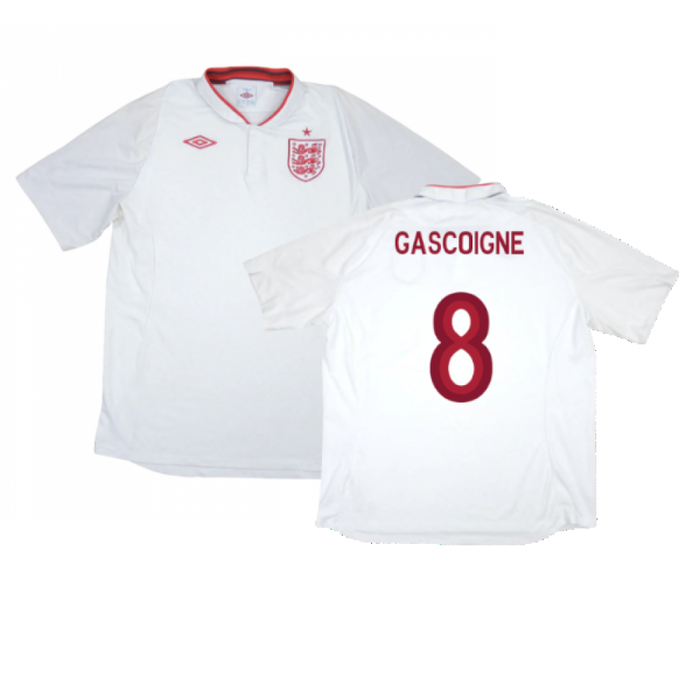 England 2012-13 Home Shirt (Very Good) (Gascoigne 8)