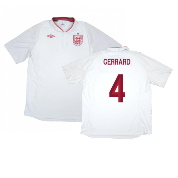 England 2012-13 Home Shirt (Very Good) (Gerrard 4)