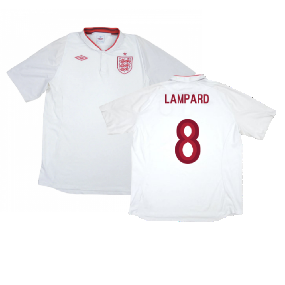 England 2012-13 Home Shirt (L) (Very Good) (Lampard 8)_0