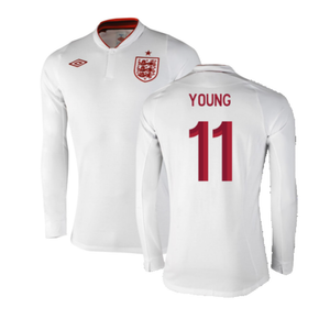 England 2012-13 Long Sleeve Home Shirt (L) (Fair) (Young 11)_0