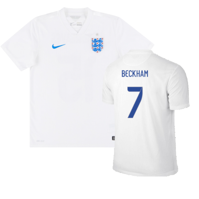 England 2014-15 Home Shirt (S) (Very Good) (BECKHAM 7)