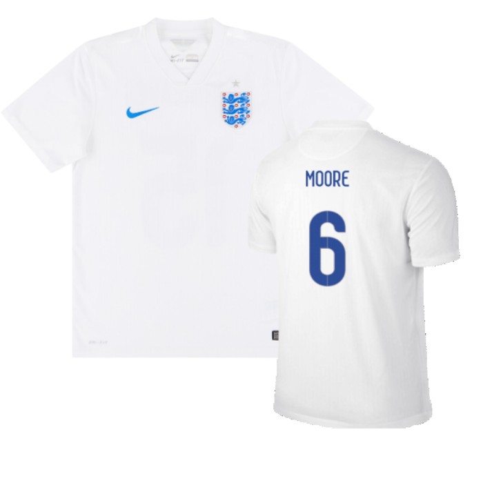 England 2014-15 Home Shirt (S) (Very Good) (MOORE 6)