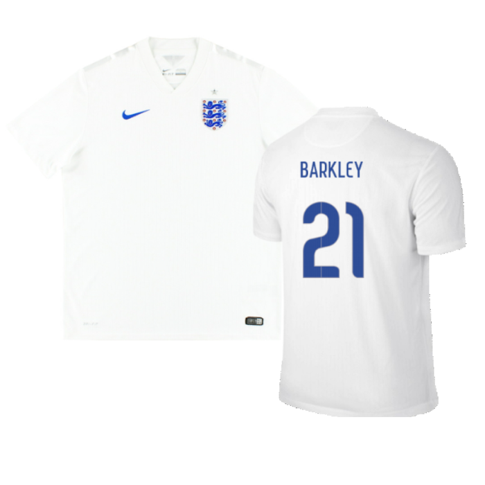 England 2014-16 Home Shirt (M) (Good) (BARKLEY 21)