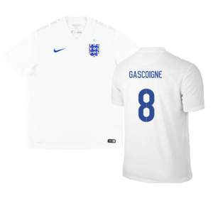 England 2014-16 Home Shirt (XL) (Good) (GASCOIGNE 8)_0