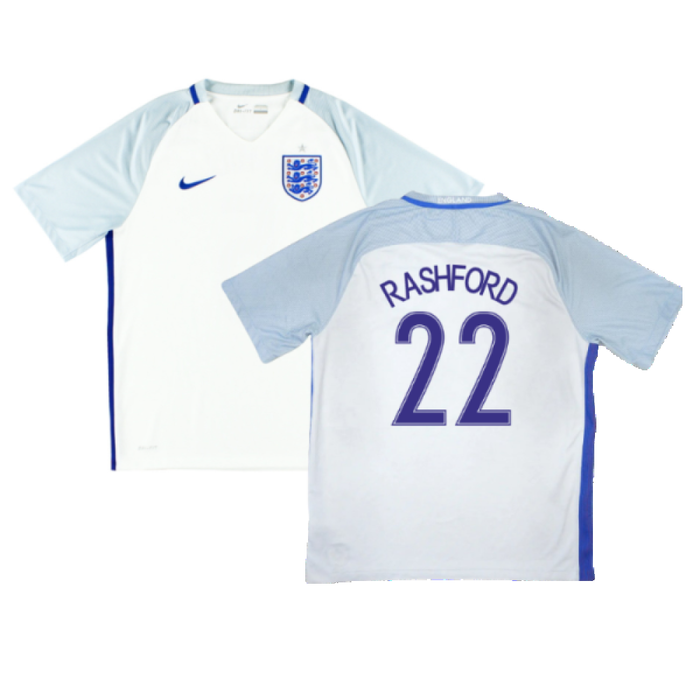 England 2016-17 Home Shirt (M) (Very Good) (Rashford 22)