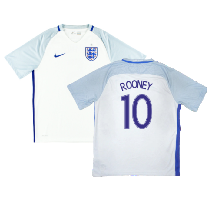 England 2016-17 Home Shirt (M) (Excellent) (Rooney 10)