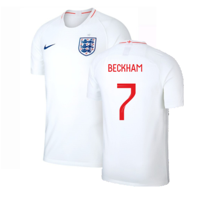 England 2018-19 Home Shirt (S) (Very Good) (Beckham 7)