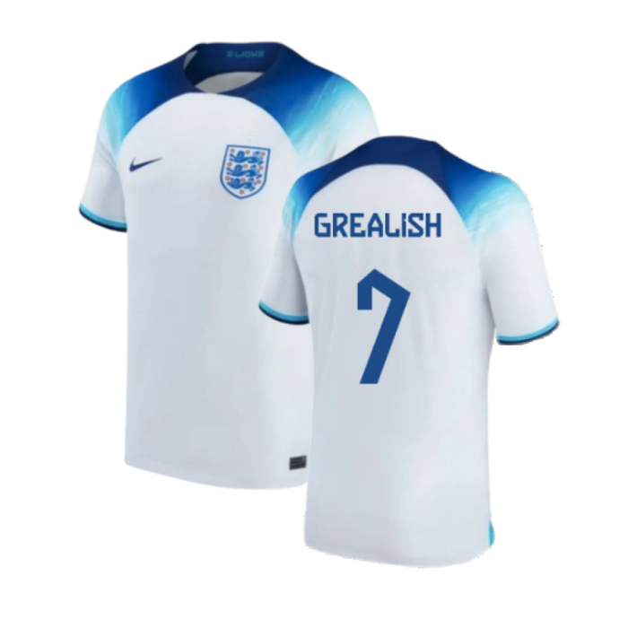 England 2022-2023 Home Shirt (Baby) (3-6 Months) (Excellent) (Grealish 7)