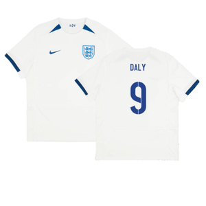 England 2023-24 Womens World Cup Home Shirt (S) (DALY 9) (Excellent)_0