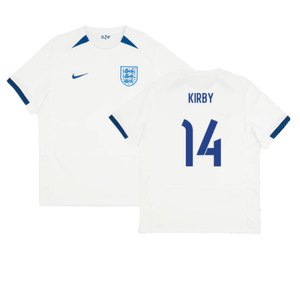 England 2023-24 Womens World Cup Home Shirt (S) (KIRBY 14) (Excellent)_0