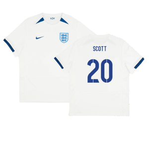 England 2023-24 Womens World Cup Home Shirt (S) (SCOTT 20) (Excellent)_0