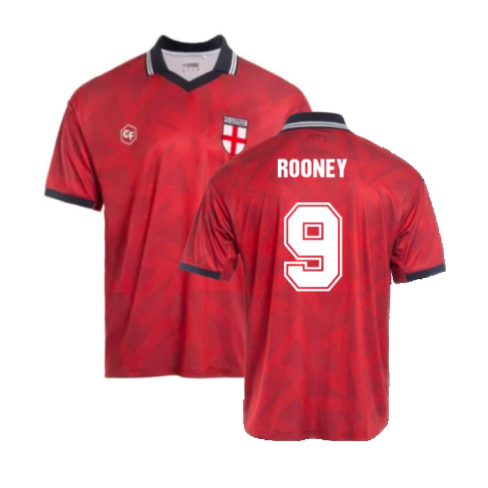 England Clasico De Futebol Retro Away Shirt (L) (BNWT) (ROONEY 9)