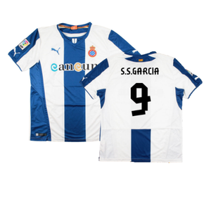 Espanyol 2013-14 Home Shirt (L) (Excellent) (S.S.Garcia 9)_0