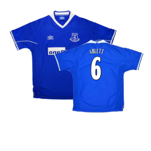 Everton 1999-00 Home Shirt (XL) (Excellent) (Ablett 6)_0