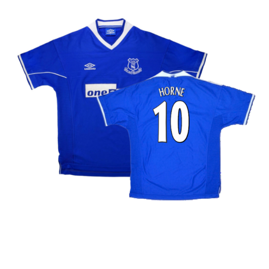 Everton 1999-00 Home Shirt (XL) (Excellent) (Horne 10)_0