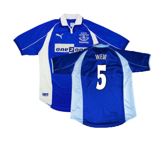 Everton 2000-01 Home Shirt (S) (Excellent) (Weir 5)