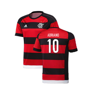 Flamengo 2015-16 Home Shirt (M) (Very Good) (Adriano 10)_0