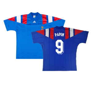 France 1992-94 Home Shirt (L) (Excellent) (Papin 9)_0