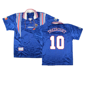 France 1996-98 Home Shirt (M) (Excellent) (TREZEGUET 10)_0