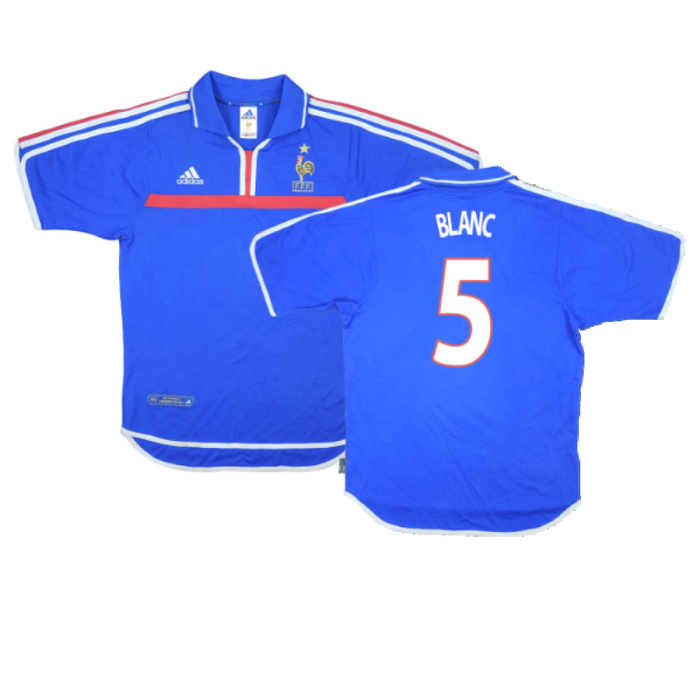 France 2000-02 Home Shirt (Excellent) (BLANC 5)