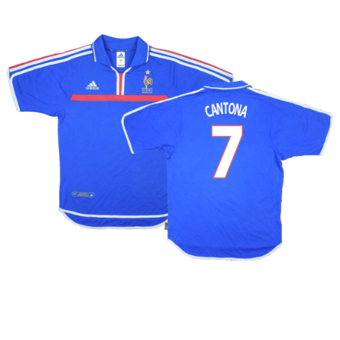 France 2000-02 Home Shirt (XXL) (Very Good) (CANTONA 7)