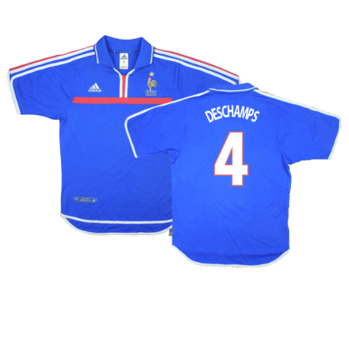 France 2000-02 Home Shirt (Excellent) (DESCHAMPS 4)