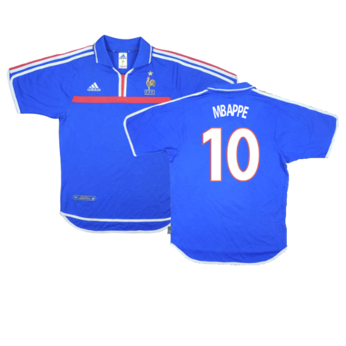 France 2000-02 Home Shirt (Excellent) (MBAPPE 10)