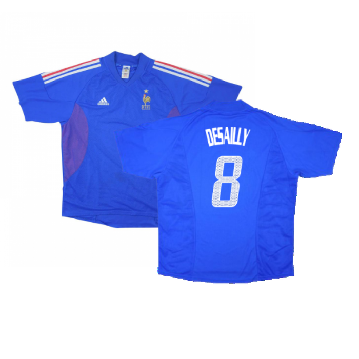 France 2002-04 Home Shirt (M) (Excellent) (Desailly 8)