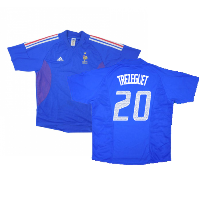 France 2002-04 Home Shirt (L) (Mint) (Trezeguet 20)