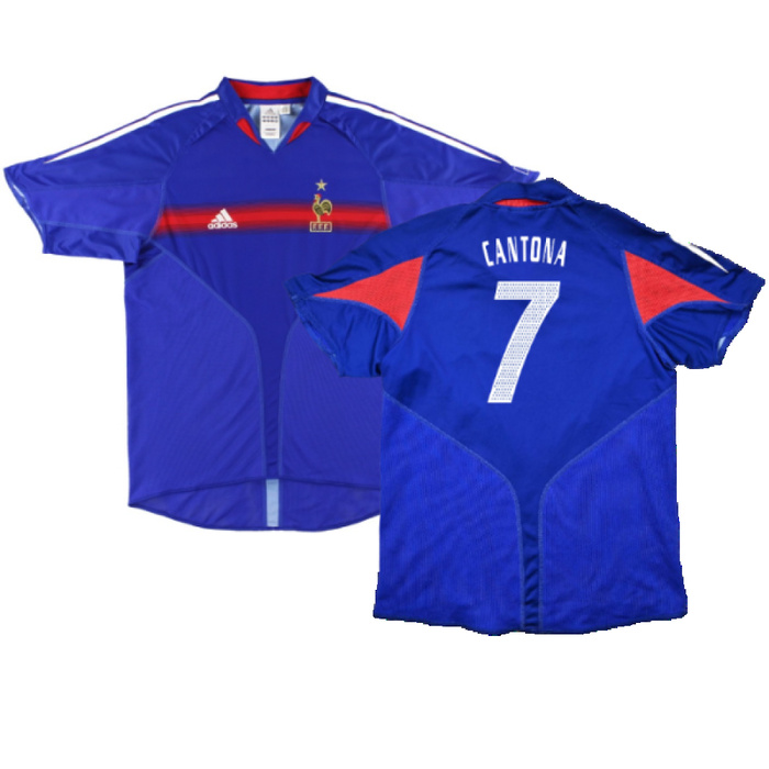 France 2004-06 Home Shirt (XL) (Good) (CANTONA 7)