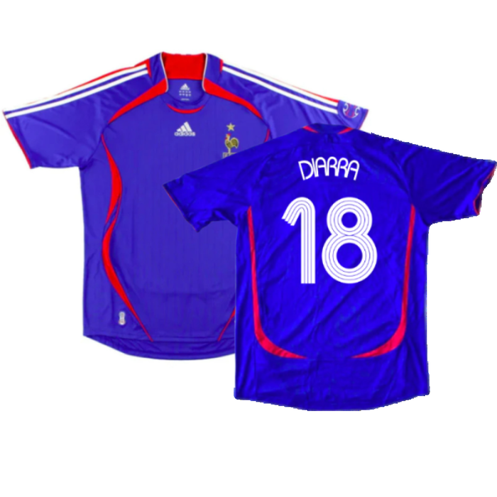 France 2006-07 Home Football Shirt (Very Good) (Diarra 18)