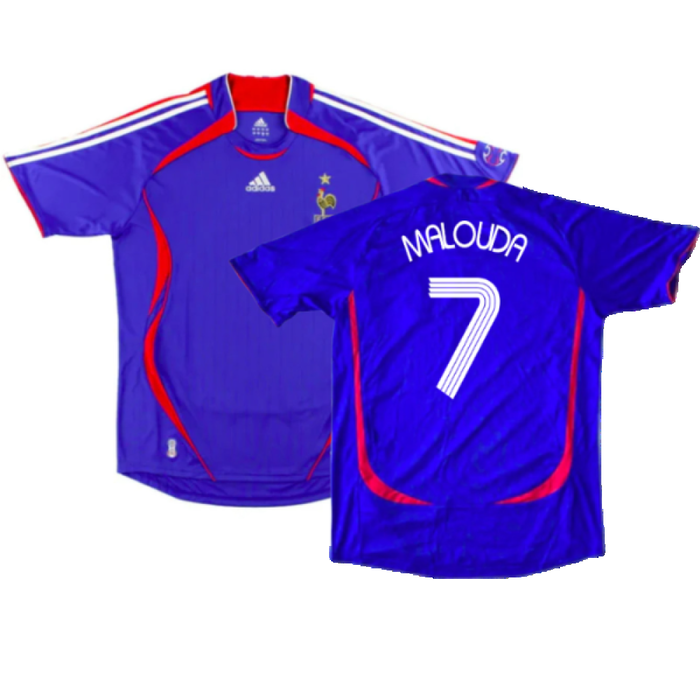 France 2006-07 Home Football Shirt (Very Good) (Malouda 7)