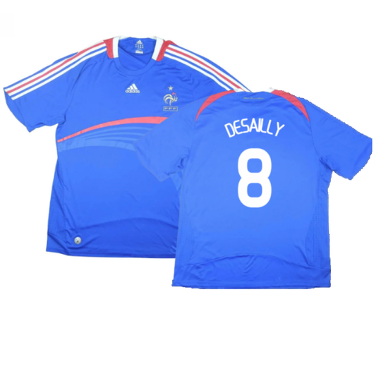 France 2007-08 Home Shirt (M) (Excellent) (Desailly 8)_0