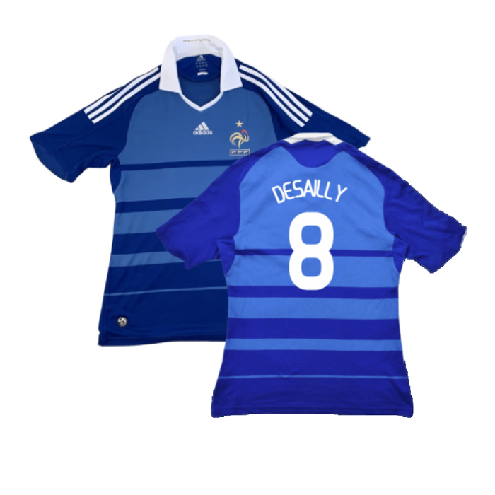 France 2008-09 Home Shirt (XL) (Excellent) (Desailly 8)