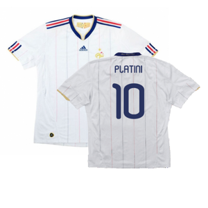 France 2010-11 Away Shirt (M) (Excellent) (PLATINI 10)_0