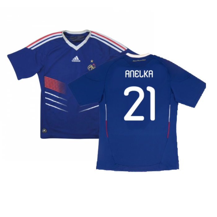 France 2010-11 Home Shirt (L) (Good) (Anelka 21)