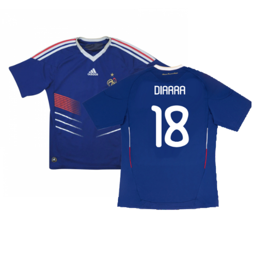 France 2010-11 Home Shirt (L) (Good) (Diarra 18)_0