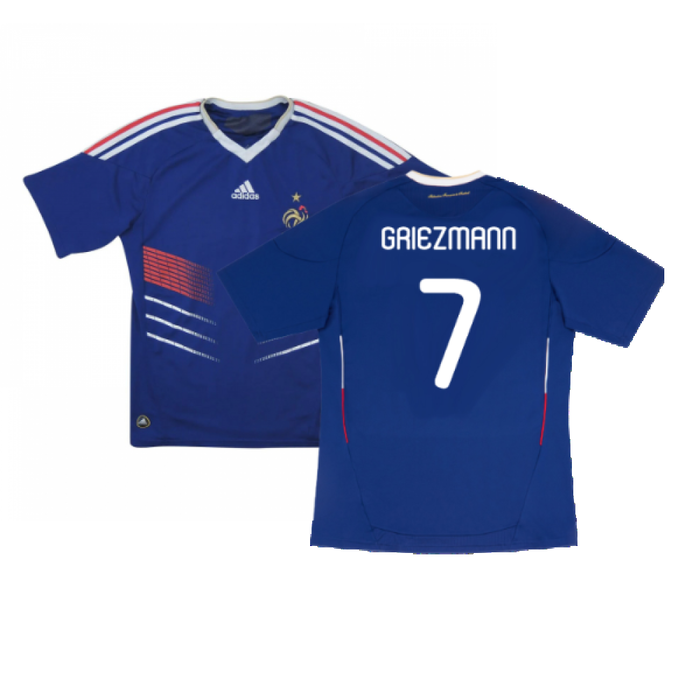 France 2010-11 Home Shirt (L) (Good) (GRIEZMANN 7)