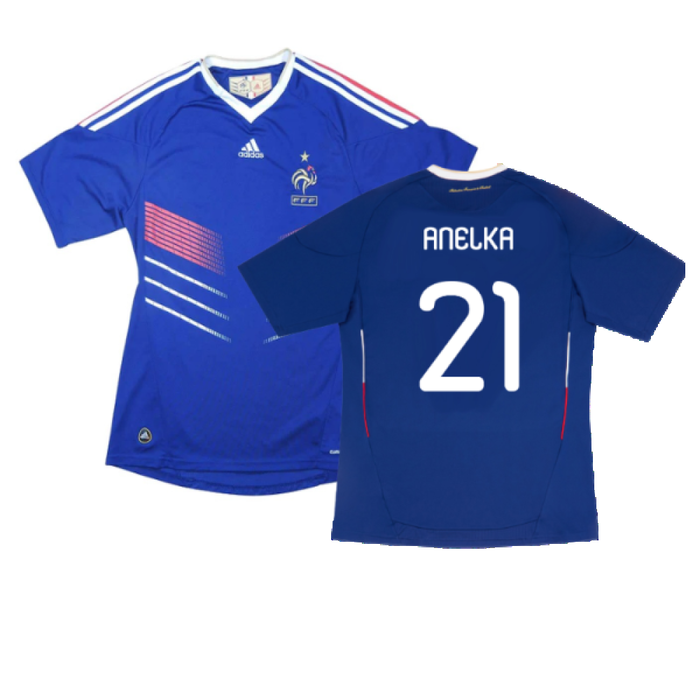 France 2010-2011 Home Shirt (L) (Mint) (Anelka 21)