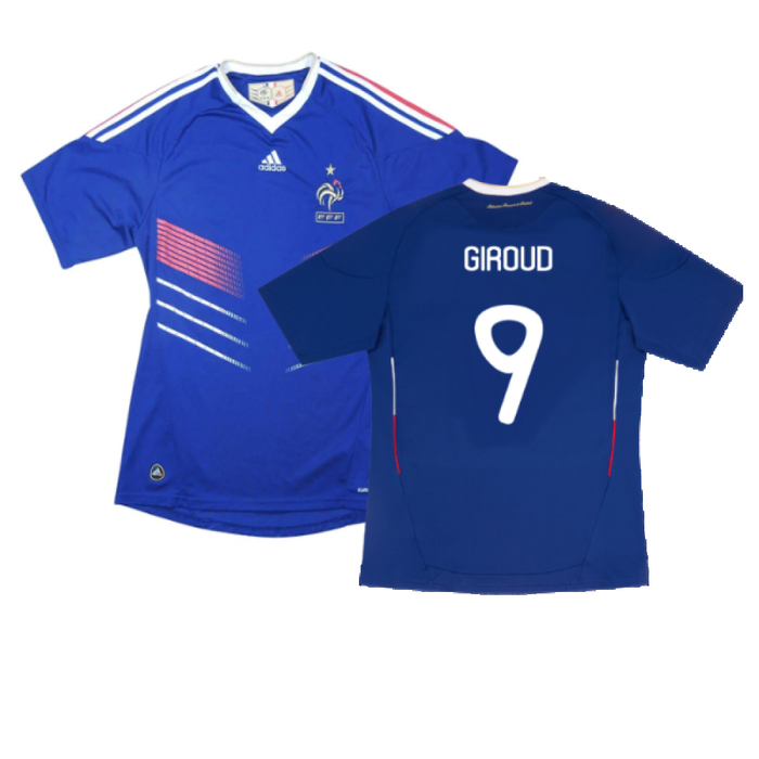 France 2010-2011 Home Shirt (L) (Mint) (GIROUD 9)