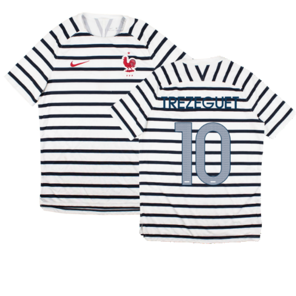 France 2011-12 Away Shirt (L) (Very Good) (TREZEGUET 10)_0