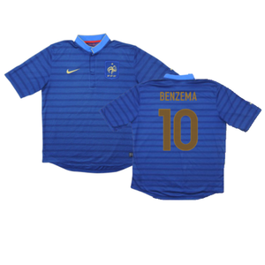 France 2012-13 Home Shirt (M) (Very Good) (Benzema 10)_0