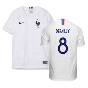 France 2018-19 Away Shirt (XL) (Good) (Desailly 8)_0