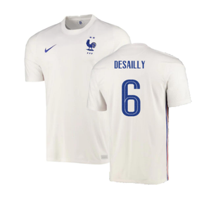 France 2020-21 Away Shirt (XXL) (Good) (Desailly 6)_0